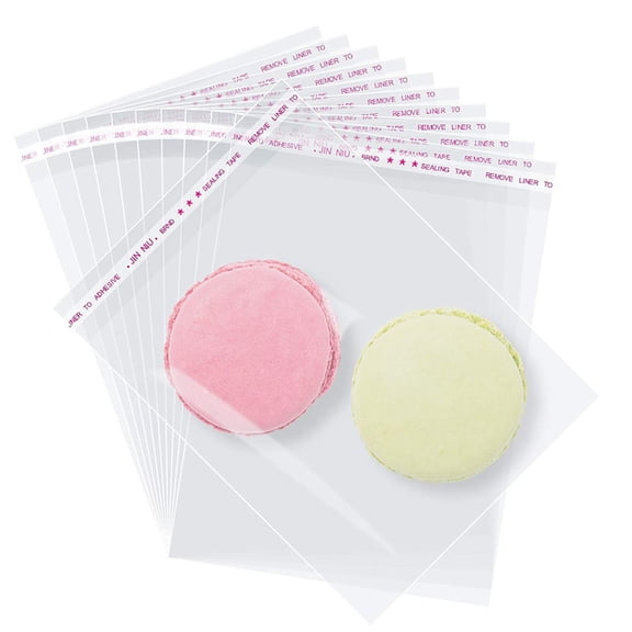 Clear Plastic Flat Open Poly Bags Great for Proving Bread, Dough, Storage, Packaging and More,