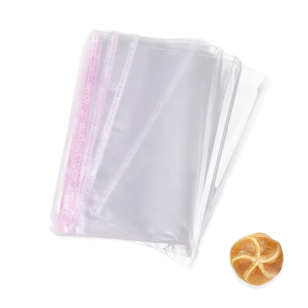 Clear Plastic Flat Open Poly Bags Great for Proving Bread, Dough