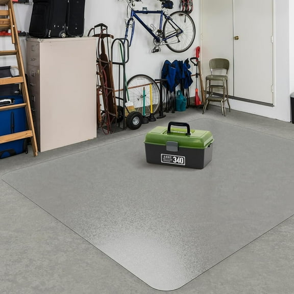 Clear Plastic Floor Mat for Under Dining Table, Large No Slip Waterproof Vinyl Area Rug for Home, Anti-Spill Hard Floor Protector Cover for Living Room, Splat Mat for Under High Chair