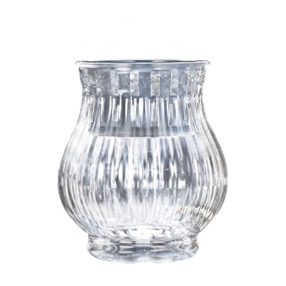 Clear Plastic Floor Vase for Home and Office Decor, Hydroponic Flower Arranger, Elegant Plant Holder with Integrated Fixing Basket, Versatile Decorative Pot for Living Room and Office