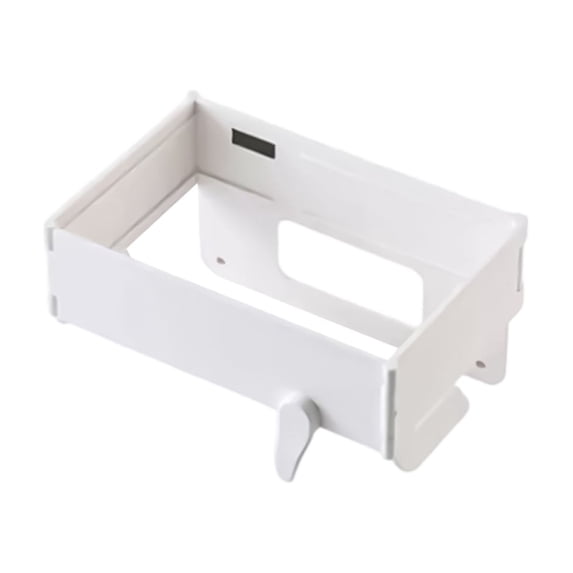 Clear Plastic;Folding Garbage Bag Hanger; No Punching Household Garbage Bag Hanger; Wall Mounted Foldable Garbage Storage RackPlastic Storage;Storage Bin;