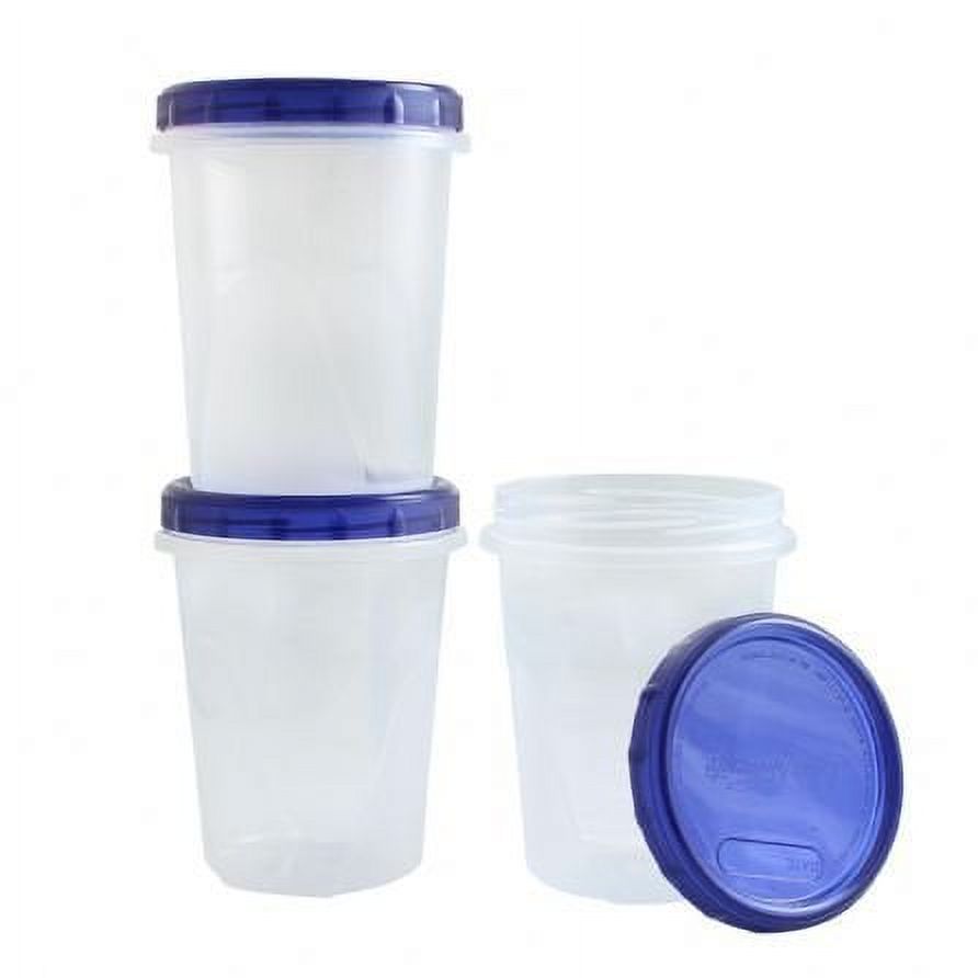 Snap Pak Food Storage Containers, Round, 32 Oz, 40 Ct