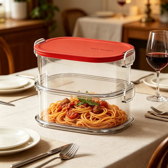 Clear Plastic Food Containers,Multi Size Combination,Stackable ...