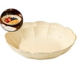 thumbnail image 1 of Clear Plastic Fruit Serving Bowl – 9.8 Inch Snack Tray for Candy, Nuts & Desserts – Shatterproof Glossy Tableware for Living Room Coffee Table, Office, Picnic & Party Decor, 1 of 6