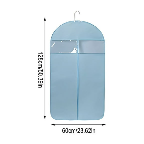 Clear Plastic Garment Bag for Clothes | Wardrobe Storage Cover for Coats, Suits & Dresses | Transparent Dust-Proof Clothing Protector | 1-Pack