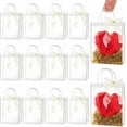 thumbnail image 1 of Clear Plastic Gift Bags with Handles, Reusable Party Favor Bags with Ribbon Transparent Gift Wrap Bags Bulk for Weddings Birthdays, 1 of 10