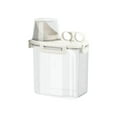 thumbnail image 1 of Clear Plastic Grain Storage Container With Pour Lid 5 Lbs Sealed Rice Bucket Kitchen, 1 of 3