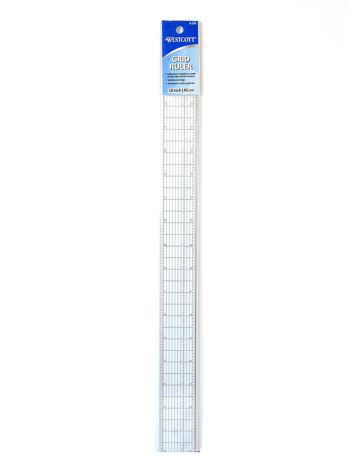 Clear Plastic Grid Rulers 18 in. (pack of 2) - Walmart.com
