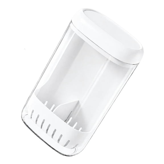 Clear Plastic Herb Container with Dishwasher-Safe Construction