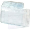 Clear Plastic Horizontal Name Tag Badge Id Card Holders (100)