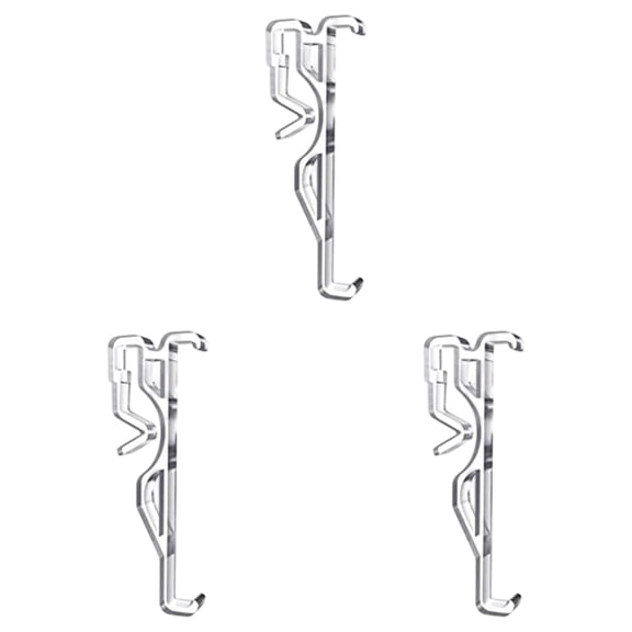 Clear Plastic Invisible Valance Clips, Durable Hidden Retainer Holder Replacement Parts, Compact Window Blind Valance Hardware for Faux Wood and Plastic Blinds Home and Office