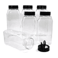 thumbnail image 1 of Clear Plastic Jars With Lids for Spices, Herbs, Powder - 32 oz (6 Pack), 1 of 1
