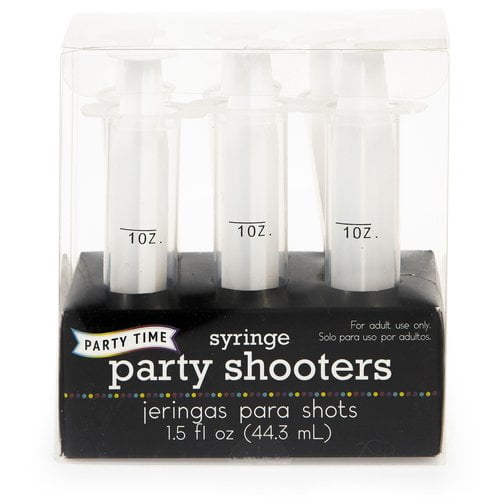 Clear Plastic Jello Shot Syringes, 6 Count