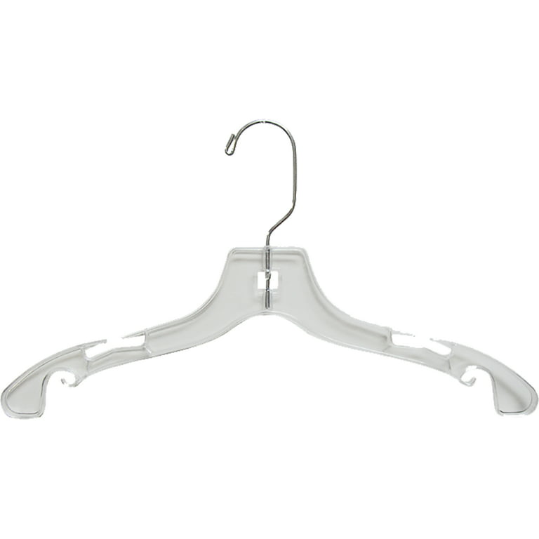 Children's Plastic Hangers: White Plastic 14 Inch Teen Hanger