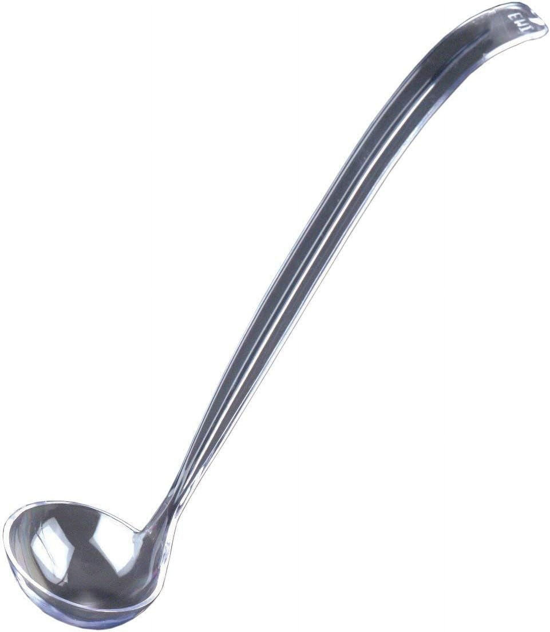 Clear Plastic Ladle 2 oz Ladles Punch Bowl Soup Salad Dressing Gravy ...