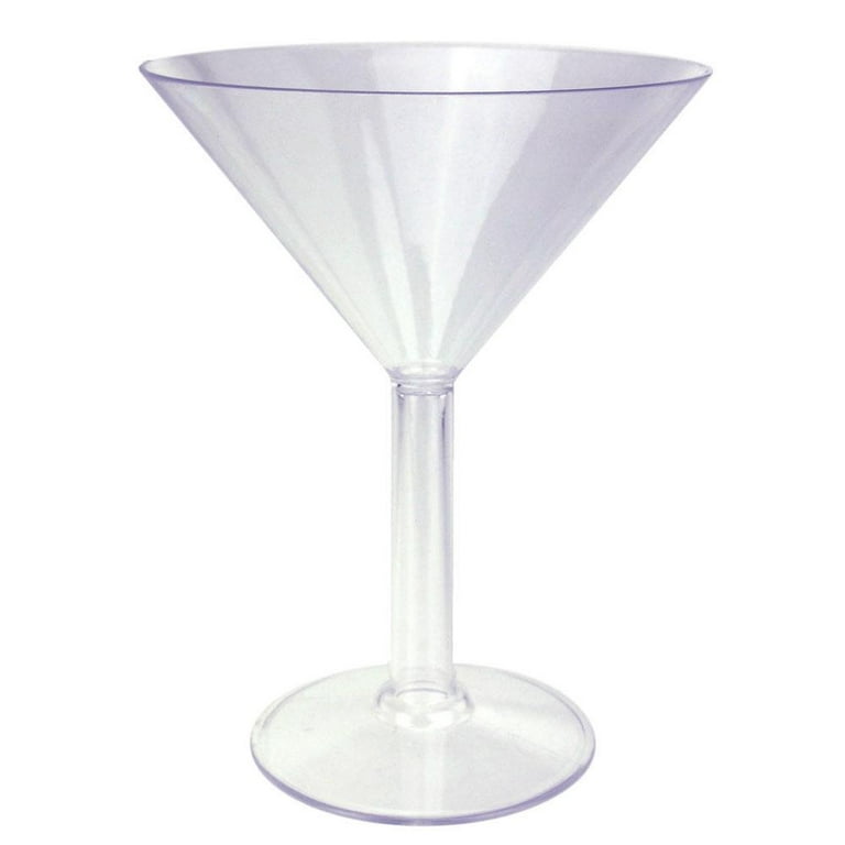 Elegant Disposable Plastic Martini Glasses