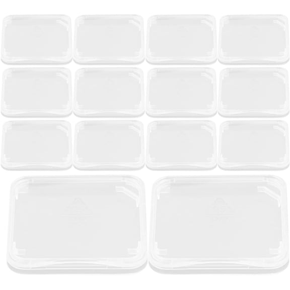Clear Plastic Memory Card Case Memory Case Holder Compatible with SD Micro T- Flash Card (100pcs)