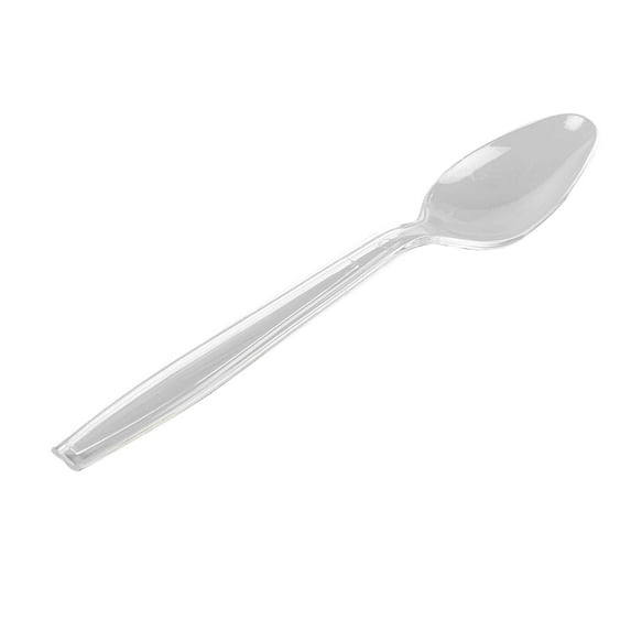 Restaurantware-Moderna 7.3 Inch Disposable Forks, 250 Recyclable Plastic Cutlery - Crack-Resistant, For All Types Of Meals, Clear Plastic Party Forks