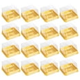 thumbnail image 1 of 1 Set 100Pcs Plastic 50g Square Egg-Yolk Puff Packing Box Moon Cake Box, 1 of 6