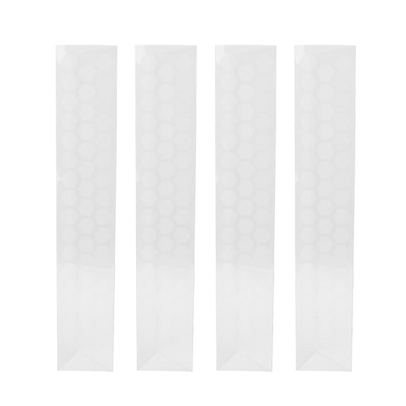 Clear Plastic Moss Poles for Monstera and Climbing Plants - 17 Inch / 43.2 cm Stackable Plant Support Stakes for Indoor Outdoor Potted Creepers - 4 Pack (4PCS)