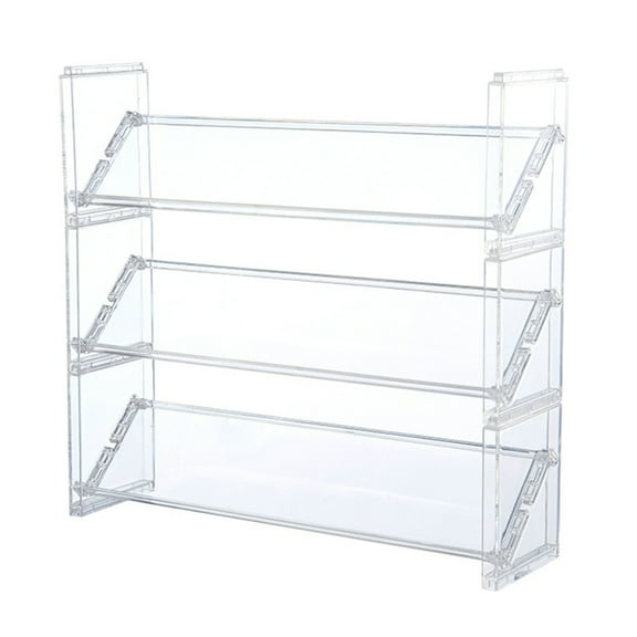 Clear Plastic Multitier Cosmetic Organizers Desktop Storage Display Shelf