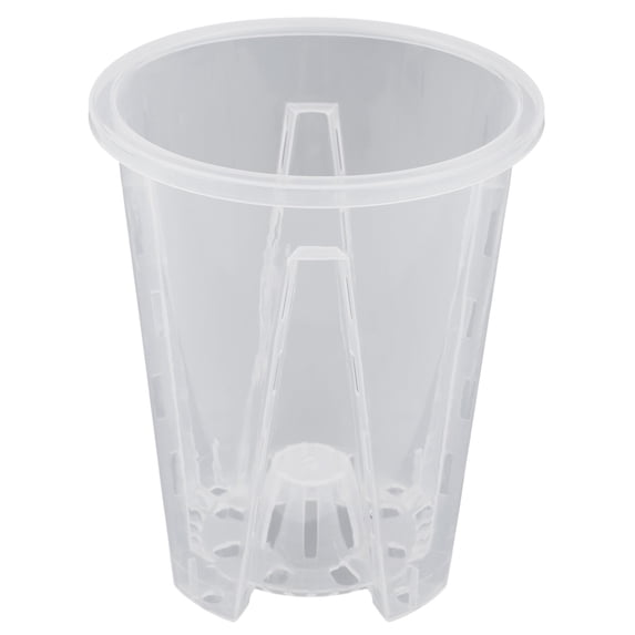 Clear Plastic Orchid Pots With Holes Transparent Plastic Flower Pot 10/12/14/16cm Round Succulent Plant Flowerpot Garden Decor