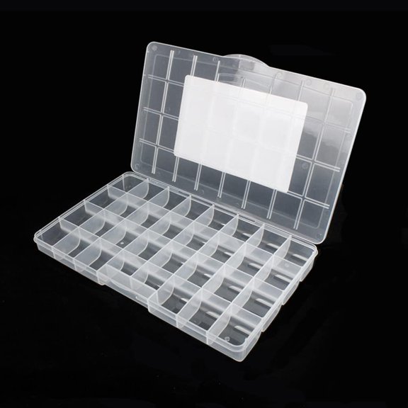 Clear Plastic Organizer Box, Craft Storage Container for Beads Organizer, Art DIY, Crafts Jewelry Storage, Fishing Tackles, Rock Collection