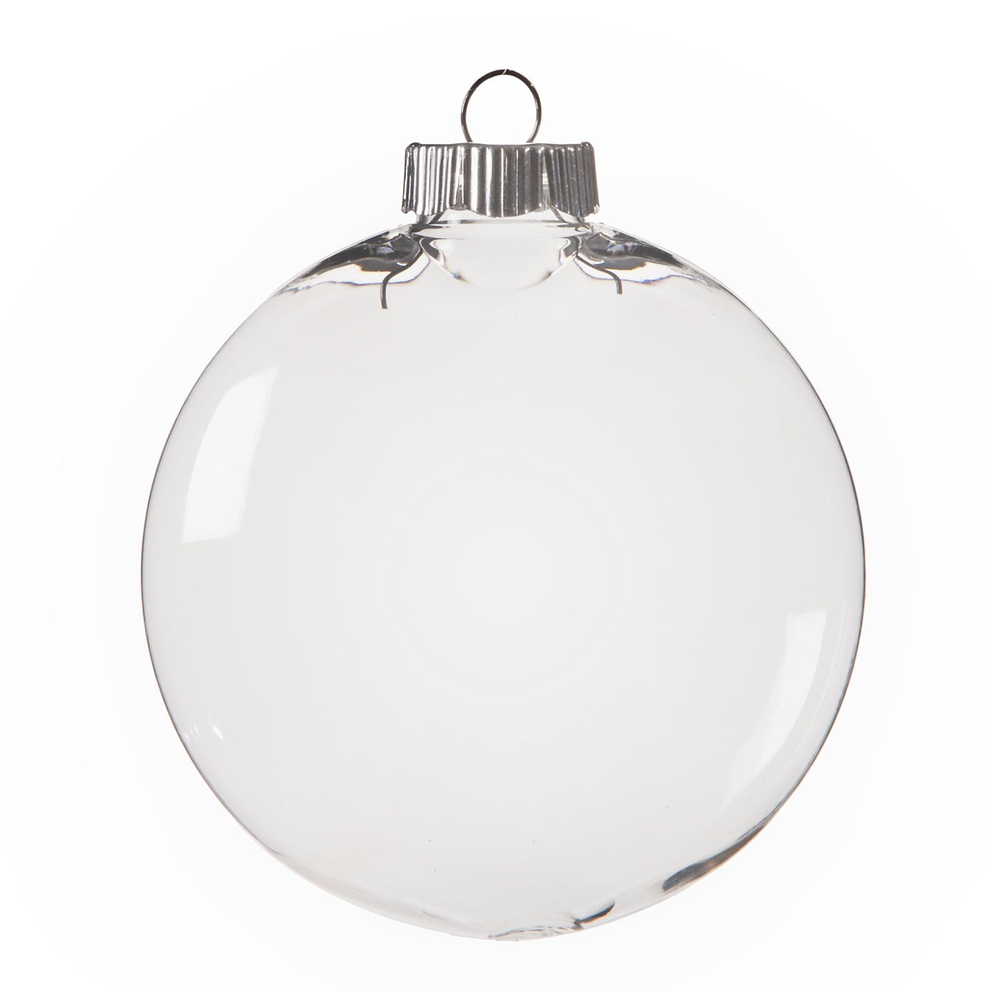 Clear Plastic Ornaments: 100mm Disc Christmas Ornament