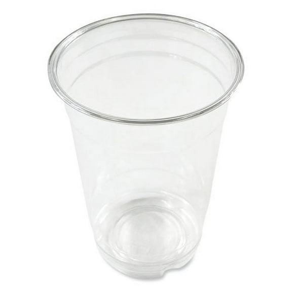 Clear Plastic PETE Cups, 14 oz, 50/Bag, 20 Bags/Carton | Bundle of 2 Cartons