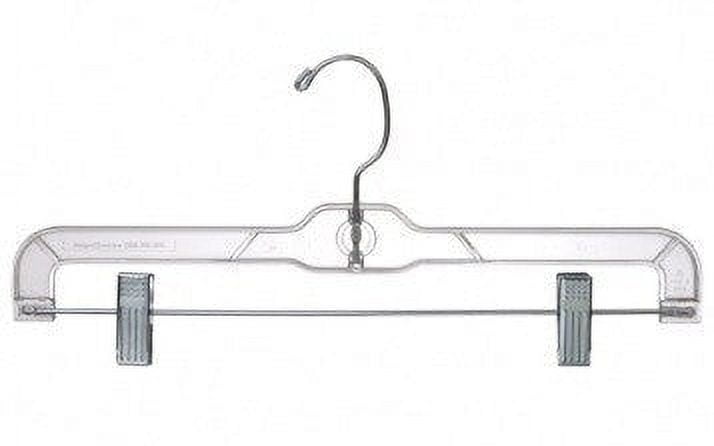 Clear Plastic Pant and Skirt Hanger w/Clips