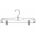 thumbnail image 1 of Clear Plastic Pant and Skirt Hanger w/Clips, 1 of 4