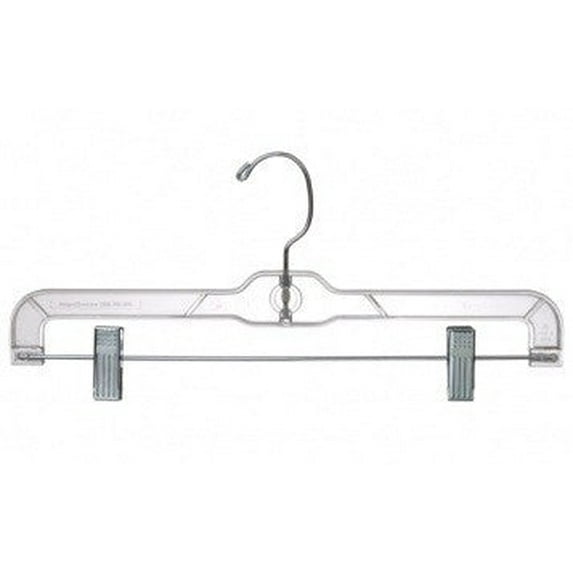 Clear Plastic Pant and Skirt Hanger w/Clips