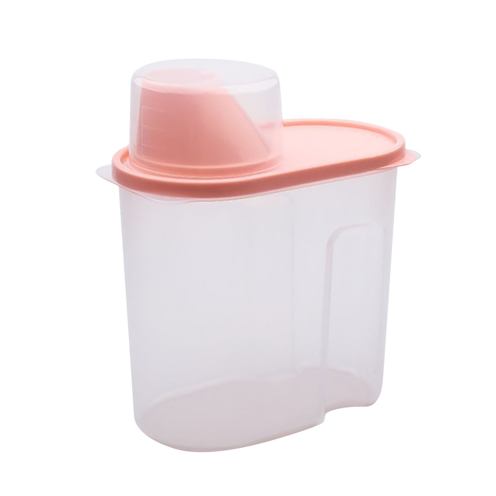 Clear Plastic Pantry Storage Canister, Airtight Dry Food Organizer for ...