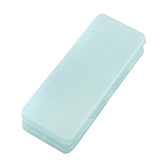 Clear Plastic Pencil Box for Girls, Small Pencil Box Organizer, Hard Pencil Case for School Supplies.