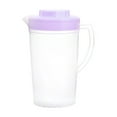 thumbnail image 1 of Clear Plastic Pitcher with Lid | 64oz Iced Tea & Lemonade Pitcher | BPA-Free Beverage Pitcher for Milk, Juice, Water | Blue/Purple/Green | 9.06x4.96x4.13in, 1 of 6