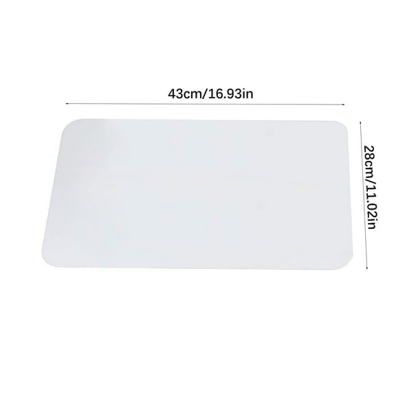 Clear Plastic Placemat in Matte,Double Transparent Placemat,Transparent Heat Resistant Washable Table Mat,Wipeable Hard Plastic Table Protector,Clear Table Mat Large for Dining,Kitchen,Crafting,Clear