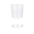 thumbnail image 1 of Clear Plastic Plant Pots with Drainage Holes and Saucers, 4-7 Inch Sizes for Seed Starting and Propagation, 1 of 3