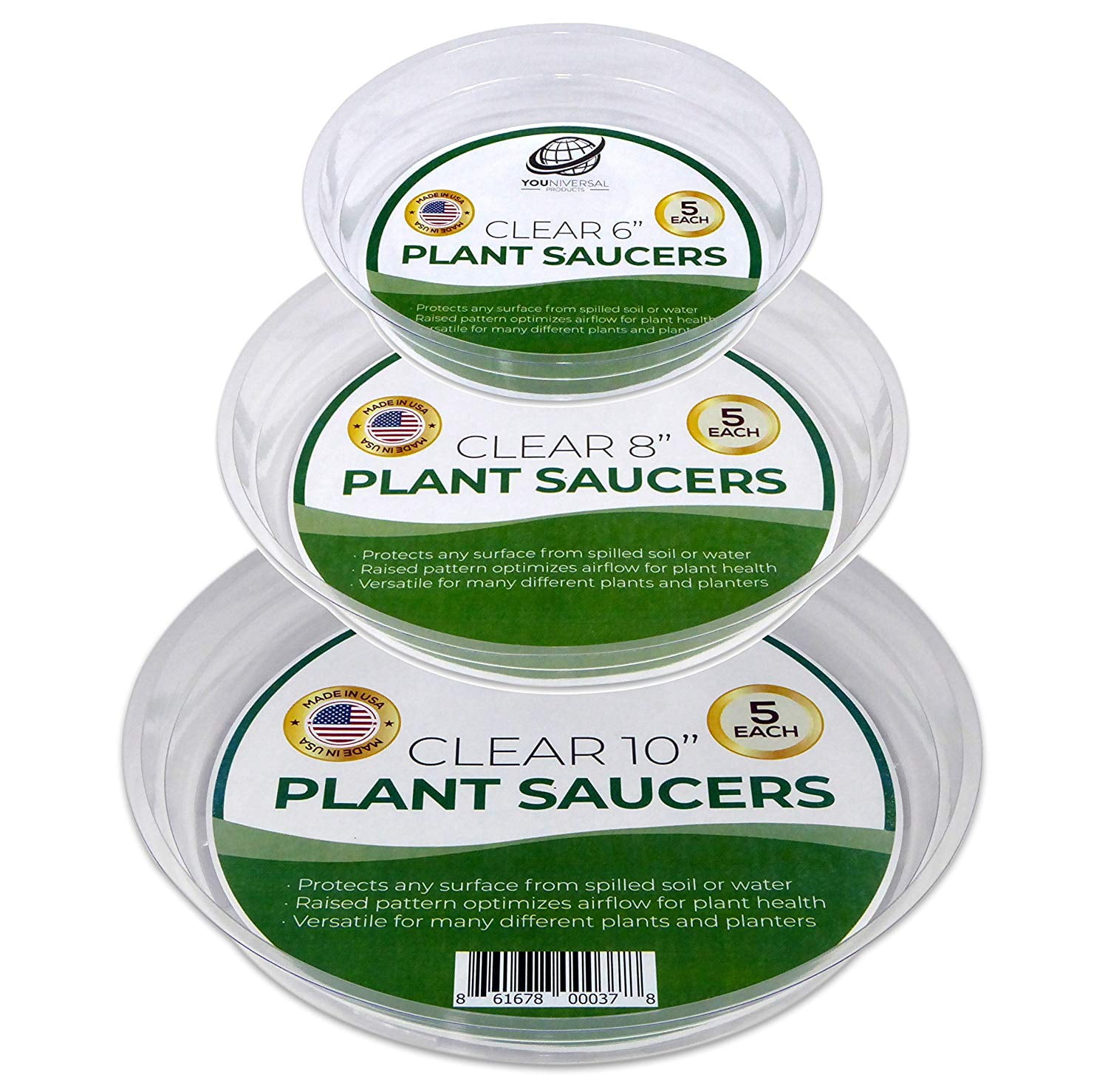 CEWOR 6 Inch Self Watering Pots for Indoor Plant, 4 Pack