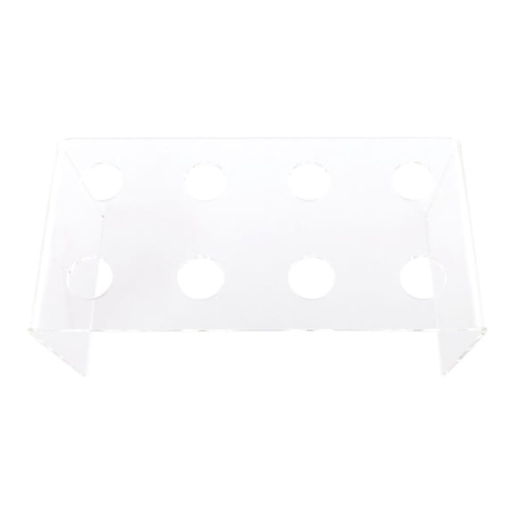 Cone Tek Clear Plastic Plateau Cone Stand - 8 slots - 12 1/2" x 6" x 5 1/4" - 1 count box