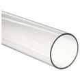 Clear Plastic Plexiglass Pipe tube 3 inch 89 mm fits 3 inch PVC
