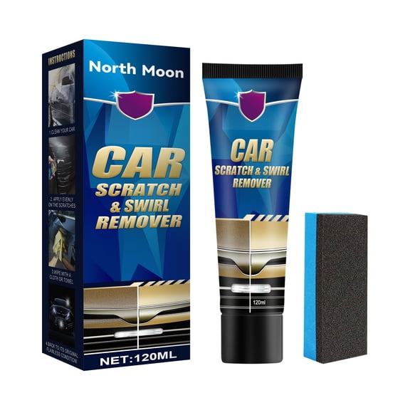 Clear Plastic Polish, Fast & Easy Plastic Restorer for Headlights, Taillights, Soft Top Windows, and More, Remove Scratches, Cloudiness, Yellowing, and Oxidation, 120ML