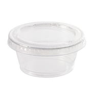 25 Count, 2 OZ Clear Plastic Portion Cups with Lids, by Way To Celebrate
