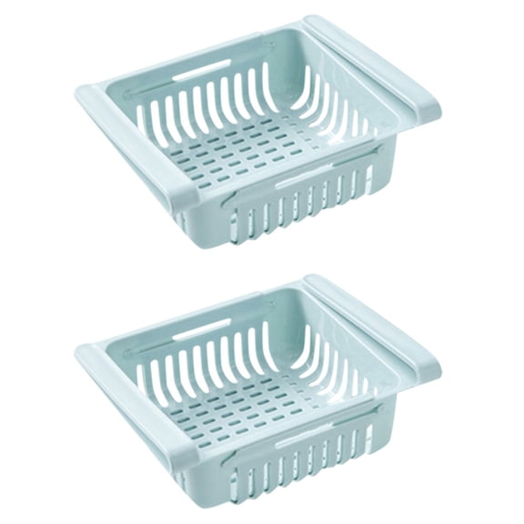 Clear Plastic；Pull-out Refrigerator Storage Box Holder Food Organizer Drawer Shelf ProperPlastic Storage；Storage Bin；