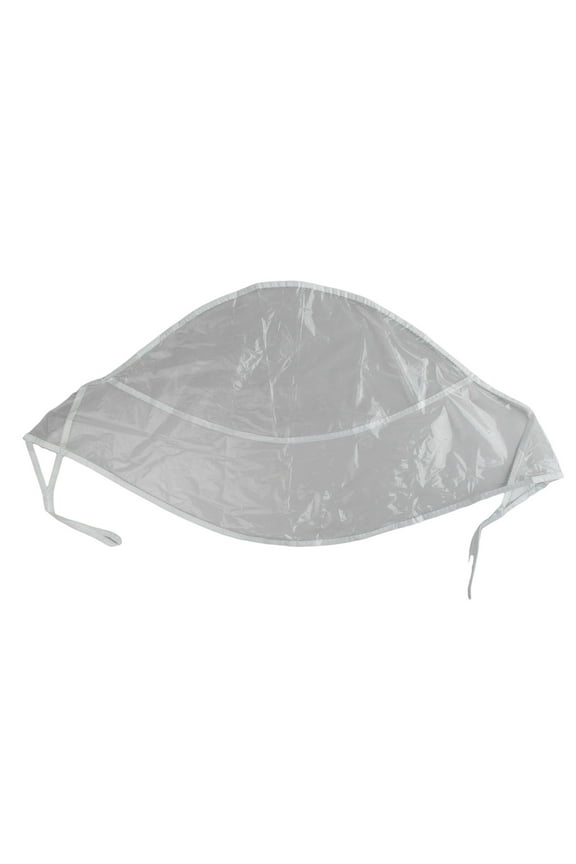 Clear Rain Bonnet - Tie Front Closure, Foldable Design, Protective Headwear to Keep Hairstyle Intact