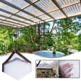 thumbnail image 1 of Clear Plastic Rainproof Film | Thickened Transparent Rain Cover for Greenhouse & Balcony | Windproof & Cold Protection Tarp for Succulents Flowers & Plants | 1-Pack, 1 of 4