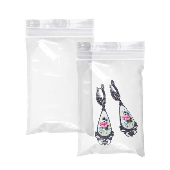 Clear Plastic Reclosable Zipper Bags, 2 x 3 Inches. Pack of 1000 Reclosable Plastic Bags with Zipper Closure. 2 Mil Plastic Jewelry Bags. Waterproof Reclosable Zip Bags for Industrial Use