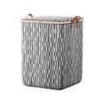thumbnail image 1 of Clear Plastic；Rectangular Laundry Basket with Lid Woven Fabric Storage Bin with Handles Geometric Pattern Home OrganizerPlastic Storage；Storage Bin；, 1 of 1