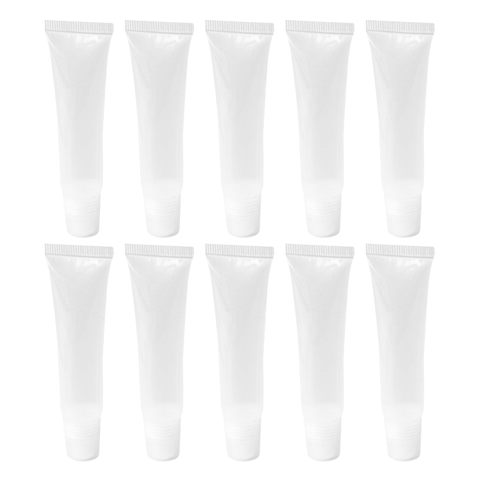 Clear Plastic Refillable Lip Balm Tubes Angled Nozzle for Precise ...