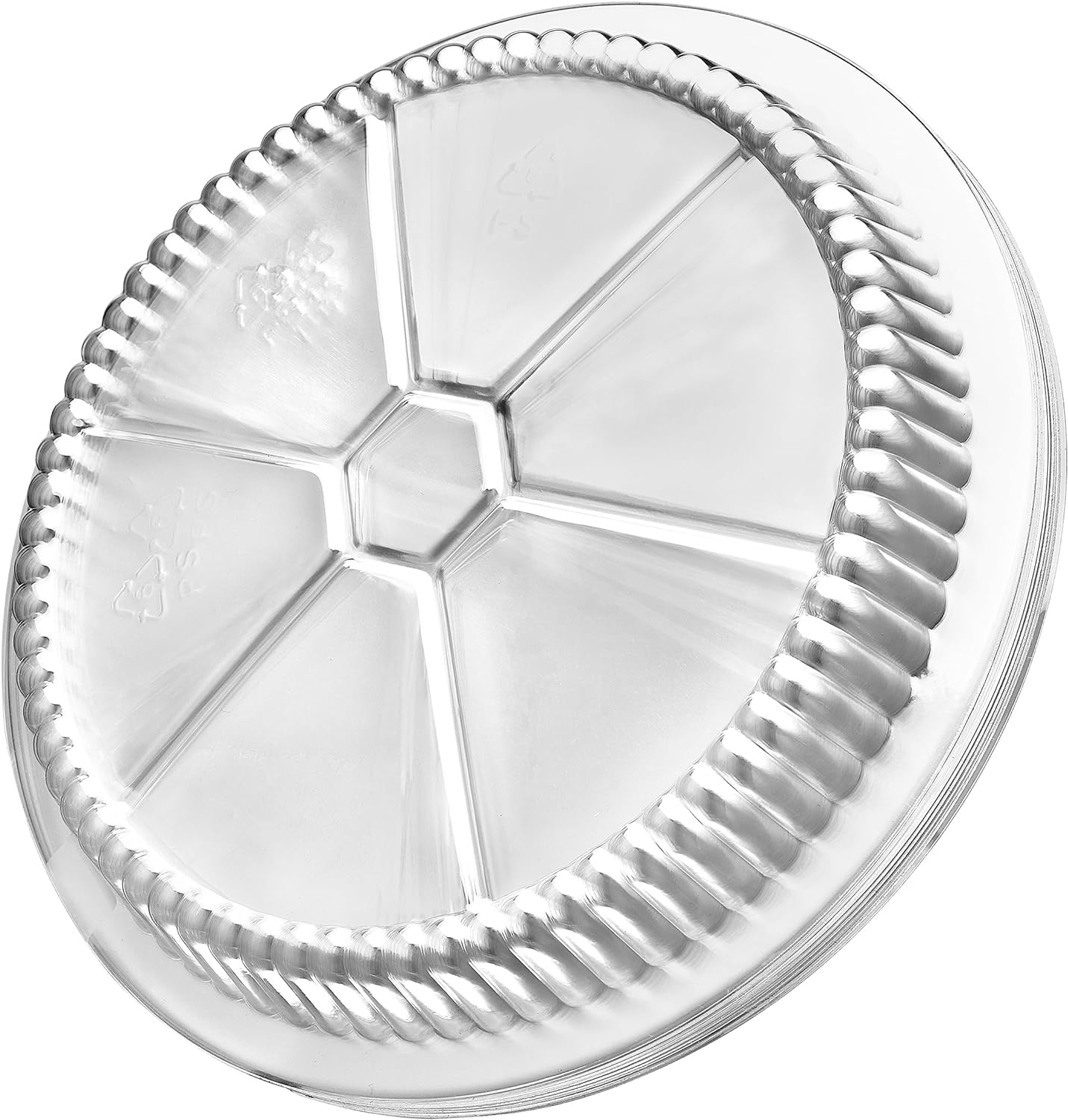 Clear Plastic Round Dome Lids for Round Aluminum Pans 7” (500 Pack) 7