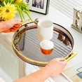 thumbnail image 1 of Clear Plastic Round Serving Tray for Dining Table or Countertop Organization, 1 Piece, 1 of 6